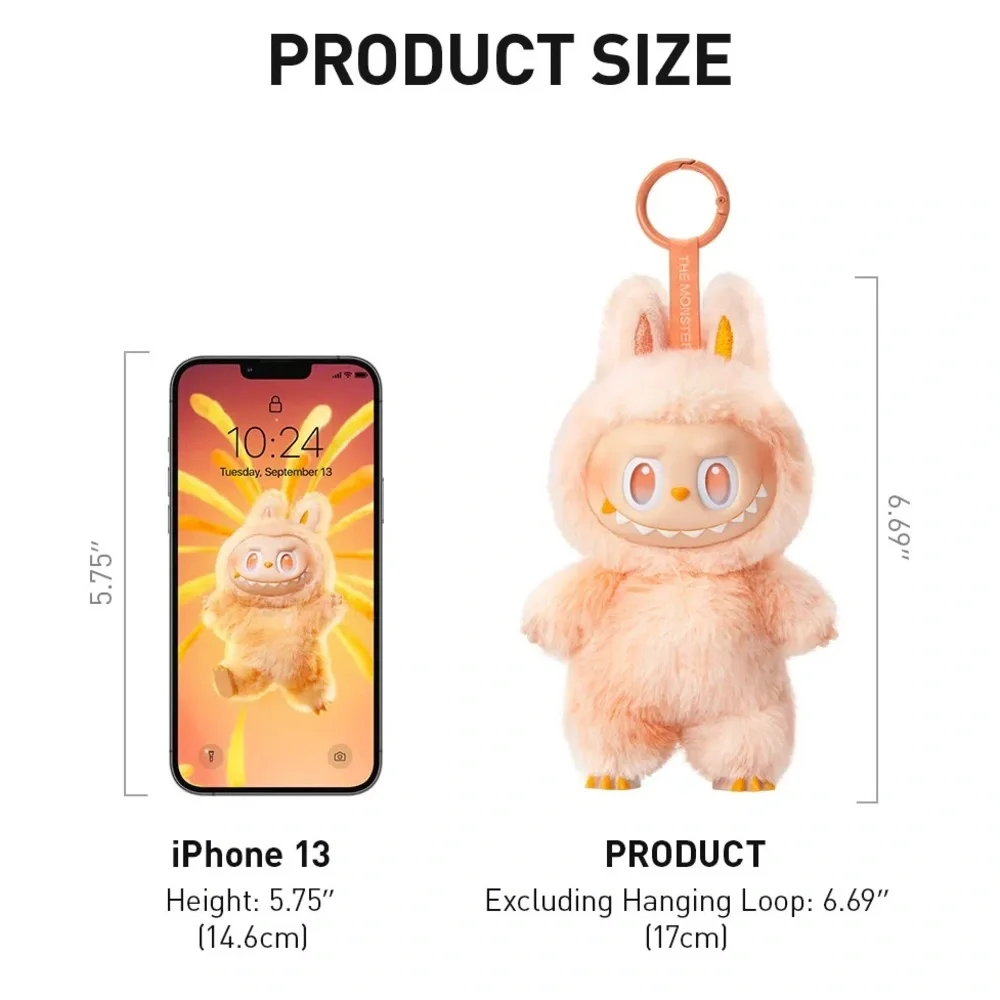 Pop Mart The Monsters Big Into Energy Hope Labubu Plush Pendant Keychain - Picture 2 of 9